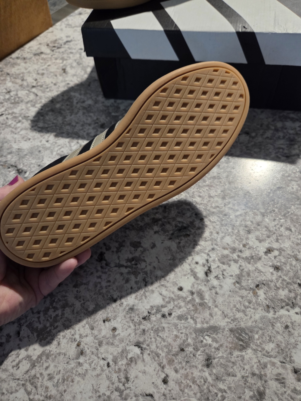 New In Box adidas Breaknet Sleek Women’s Black Suede with Bronze An Gum Sole - Picture 3 of 10